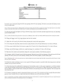 ASTM D6265-23 REDLINE ASTM D6265-23 - Standard Practice for Separation of Contaminants in Polymers Using an Extruder Filter Test - Page 4 preview