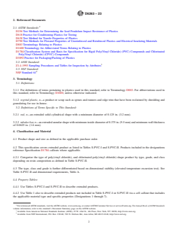 ASTM D6263-23 REDLINE ASTM D6263-23 - Standard Specification for Extruded Rods and Bars Made From Rigid Poly(Vinyl Chloride) (PVC) and Chlorinated Poly(Vinyl Chloride) (CPVC) - Page 2 preview