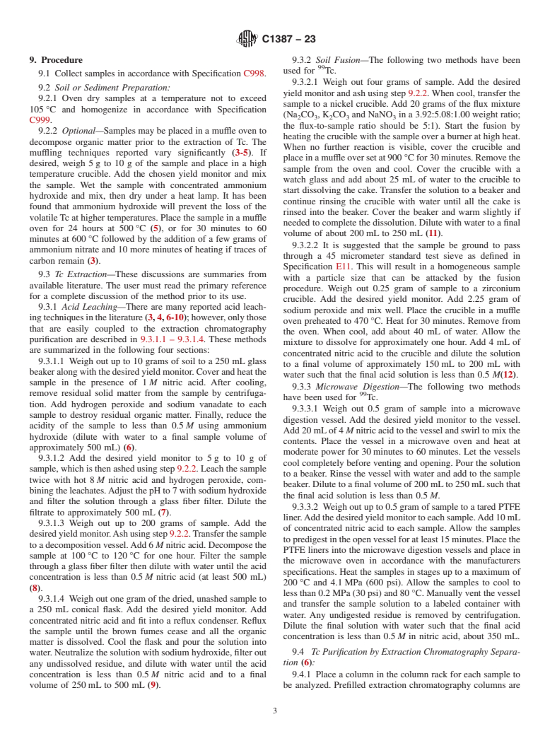 ASTM C1387-23 - Standard Guide for  the Determination of Technetium-99 in Soil