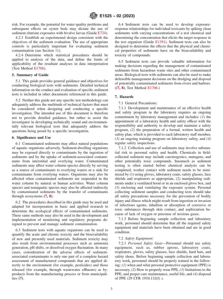 ASTM E1525-02(2023) - Standard Guide for  Designing Biological Tests with Sediments