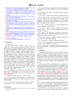 ASTM E1525-02(2023) - Standard Guide for  Designing Biological Tests with Sediments - Page 2 preview