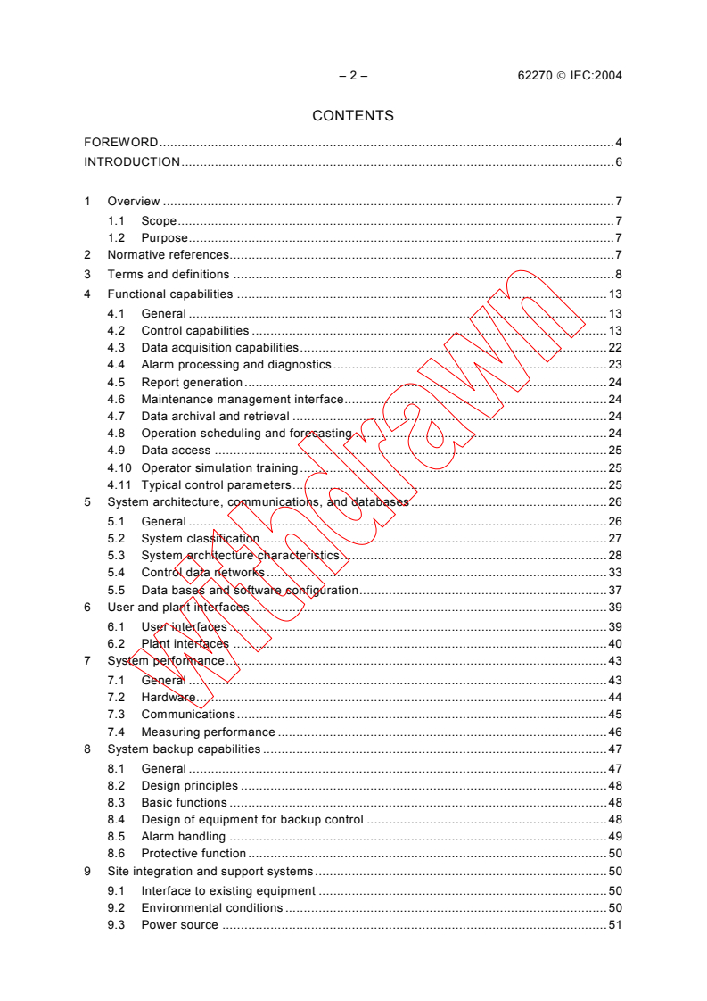 IEC 62270:2004 IEC 62270:2004 - Hydroelectric power plant automation - Guide for computer-based control
Released:4/28/2004
Isbn:9782832202357 - Page 4 preview