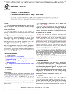 ASTM D6553-23 ASTM D6553-23 - Standard Test Method for Coolant Compatibility of Way Lubricants - Page 1 preview