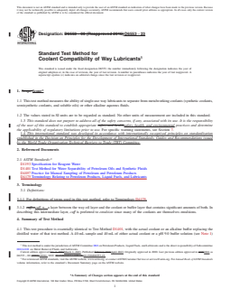 ASTM D6553-23 REDLINE ASTM D6553-23 - Standard Test Method for Coolant Compatibility of Way Lubricants - Page 1 preview