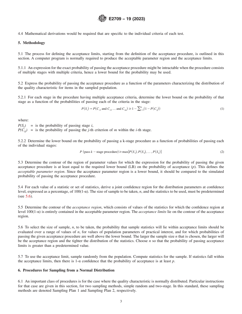 REDLINE ASTM E2709-19(2023) - Standard Practice for  Demonstrating Capability to Comply with an Acceptance Procedure