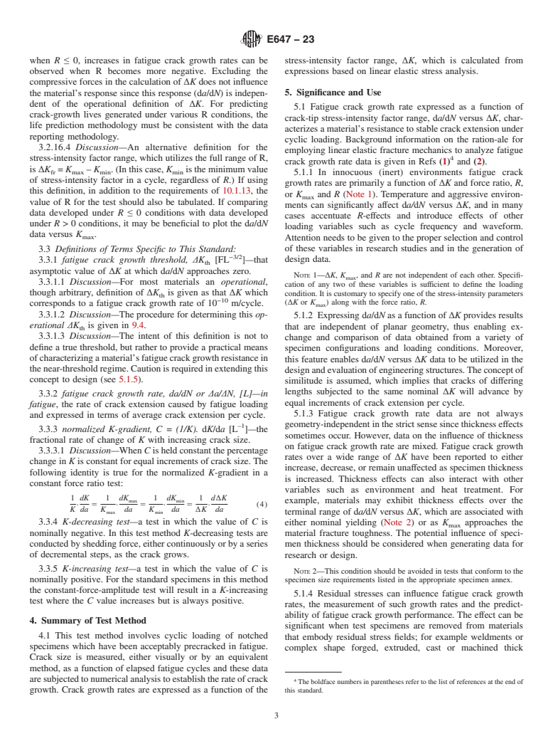 ASTM E647-23 - Standard Test Method for  Measurement of Fatigue Crack Growth Rates