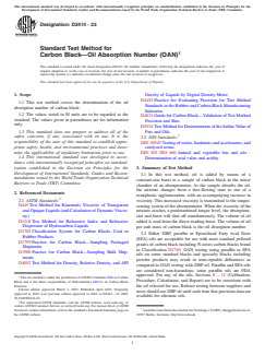 ASTM D2414-23 ASTM D2414-23 - Standard Test Method for Carbon Black—Oil Absorption Number (OAN)