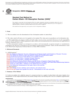 ASTM D2414-23 REDLINE ASTM D2414-23 - Standard Test Method for Carbon Black—Oil Absorption Number (OAN)