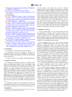 ASTM F1904-23 ASTM F1904-23 - Standard Guide for Testing the Biological Responses to Medical Device Particulate Debris and Degradation Products <emph type="ital">in vivo</emph> - Page 2 preview