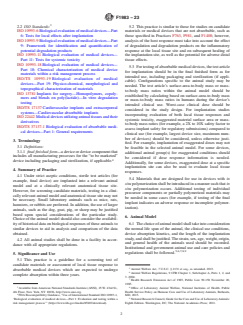 ASTM F1983-23 ASTM F1983-23 - Standard Practice for Assessment of Selected Tissue Effects of Absorbable Biomaterials for Implant Applications - Page 2 preview