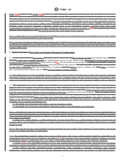 ASTM F1983-23 REDLINE ASTM F1983-23 - Standard Practice for Assessment of Selected Tissue Effects of Absorbable Biomaterials for Implant Applications - Page 4 preview