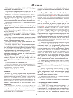 ASTM D7328-23 ASTM D7328-23 - Standard Test Method for Determination of Existent and Potential Inorganic Sulfate and Total Inorganic Chloride in Fuel Ethanol by Ion Chromatography Using Aqueous Sample Injection - Page 3 preview