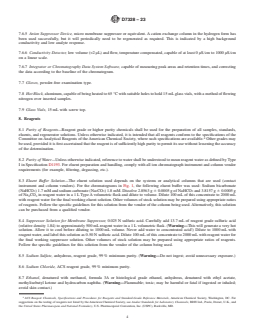 ASTM D7328-23 REDLINE ASTM D7328-23 - Standard Test Method for Determination of Existent and Potential Inorganic Sulfate and Total Inorganic Chloride in Fuel Ethanol by Ion Chromatography Using Aqueous Sample Injection - Page 4 preview
