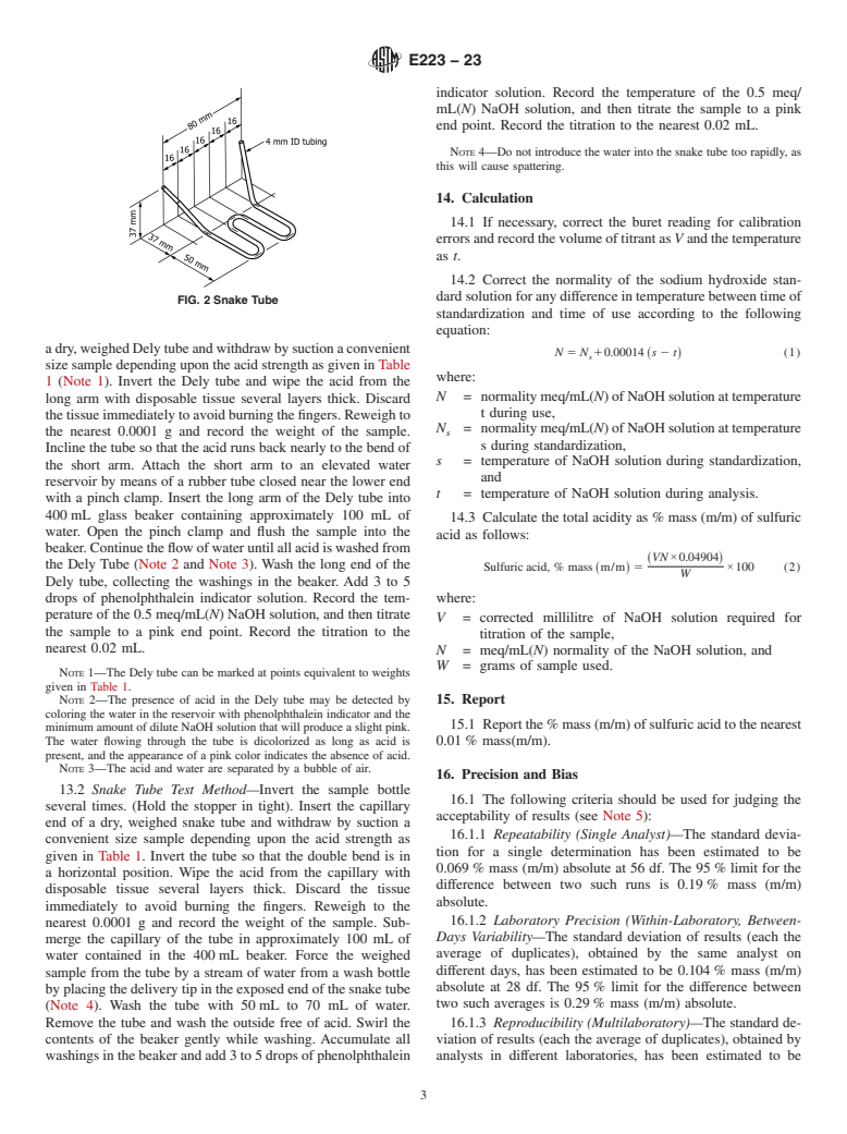 ASTM E223-23 - Standard Test Methods for Analysis of Sulfuric Acid