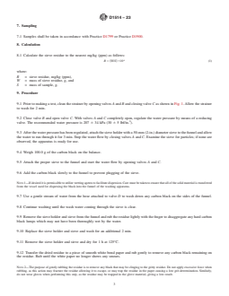 ASTM D1514-23 REDLINE ASTM D1514-23 - Standard Test Method for Carbon Black—Sieve Residue