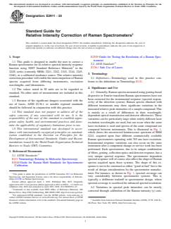 ASTM E2911-23 - Standard Guide for Relative Intensity Correction of Raman Spectrometers