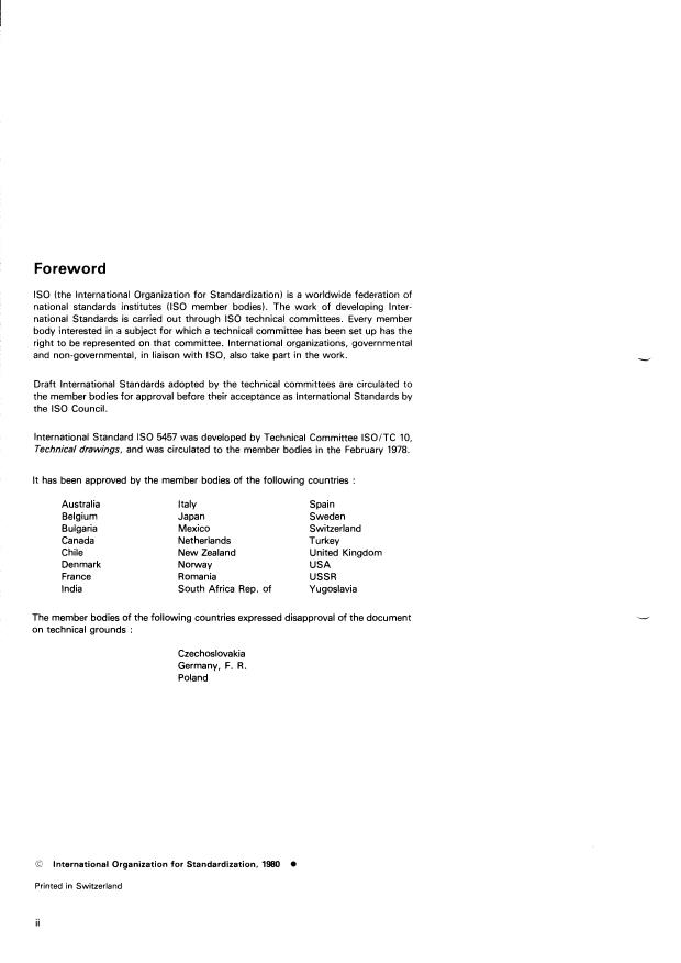 ISO 5457:1980 ISO 5457:1980 - Technical drawings -- Sizes and layout of drawing sheets - Page 2 preview