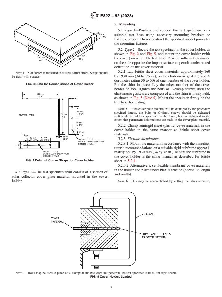 ASTM E822-92(2023) - Standard Practice for  Determining Resistance of Solar Collector Covers to Hail by  Impact with Propelled Ice Balls