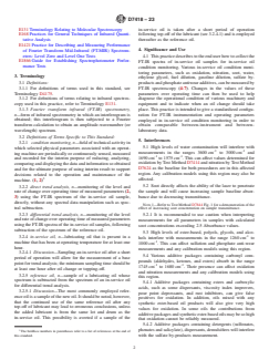 ASTM D7418-23 ASTM D7418-23 - Standard Practice for Set-Up and Operation of Fourier Transform Infrared (FT-IR) Spectrometers for In-Service Oil Condition Monitoring - Page 2 preview