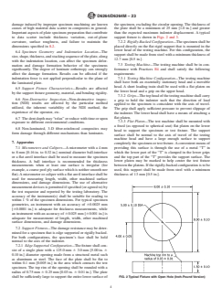 ASTM D6264/D6264M-23 ASTM D6264/D6264M-23 - Standard Test Method for Measuring the Damage Resistance of a Fiber-Reinforced Polymer-Matrix Composite to a Concentrated Quasi-Static Indentation Force - Page 4 preview