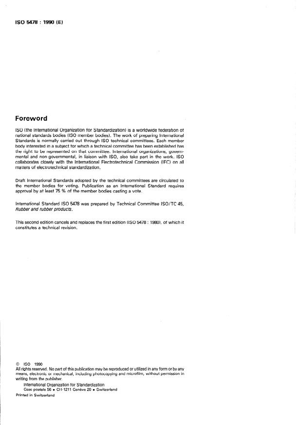 ISO 5478:1990 ISO 5478:1990 - Rubber -- Determination of styrene content -- Nitration method - Page 2 preview