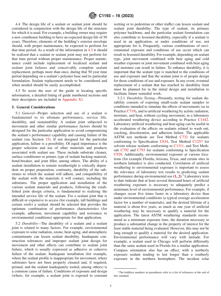 ASTM C1193-16(2023) - Standard Guide for  Use of Joint Sealants