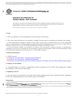 ASTM D1506-23 REDLINE ASTM D1506-23 - Standard Test Methods for Carbon Black—Ash Content