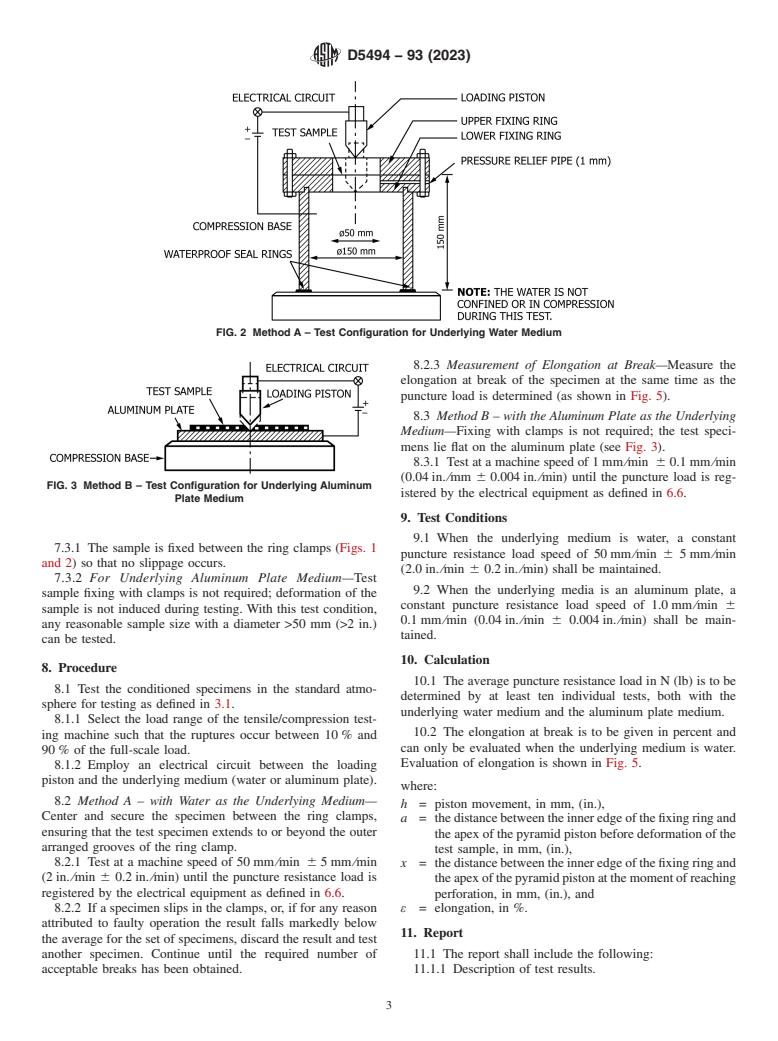 ASTM D5494-93(2023) - Standard Test Method for the  Determination of Pyramid Puncture Resistance of Unprotected   and Protected Geomembranes