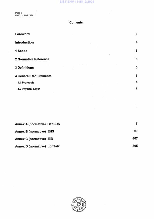 ENV 13154-2:1998 ENV 13154-2:2005 - Page 4 preview