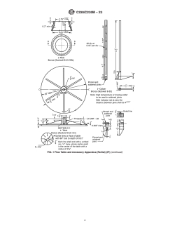ASTM C230/C230M-23 ASTM C230/C230M-23 - Standard Specification for Flow Table for Use in Tests of Hydraulic Cement - Page 4 preview