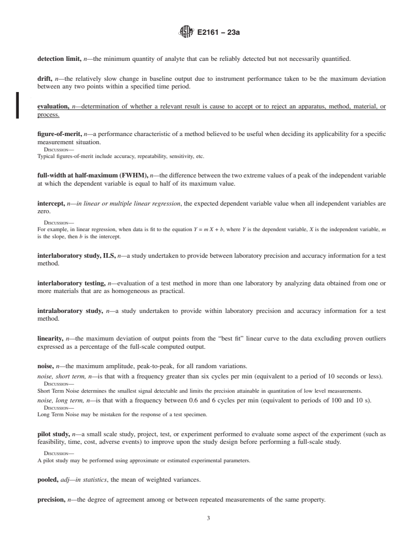 REDLINE ASTM E2161-23a - Standard Terminology Relating to  Performance Validation in Thermal Analysis and Rheology