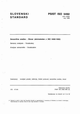 P ISO 5492:1996