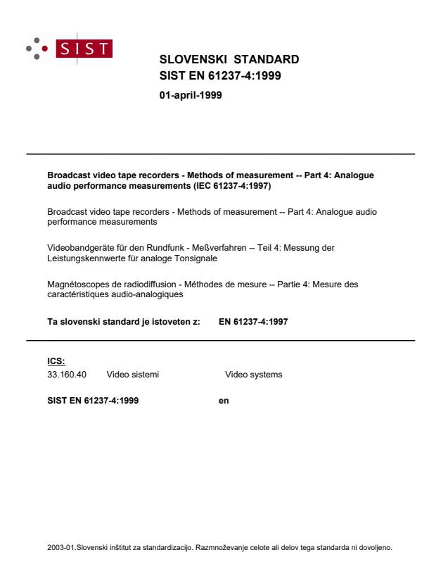 EN 61237-4:1999
