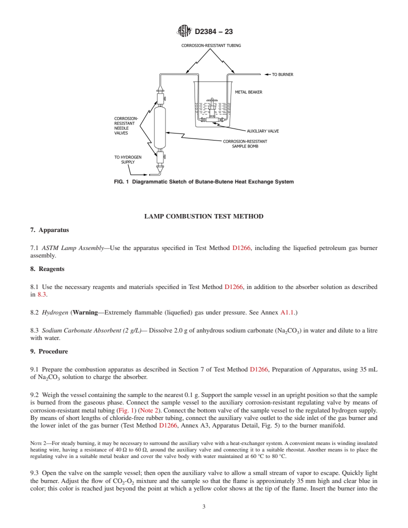 REDLINE ASTM D2384-23 - Standard Test Methods for  Traces of Volatile Chlorides in Butane-Butene Mixtures