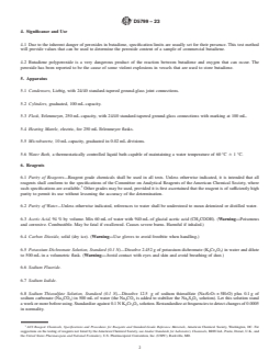 ASTM D5799-23 REDLINE ASTM D5799-23 - Standard Test Method for Determination of Peroxides in Butadiene - Page 2 preview