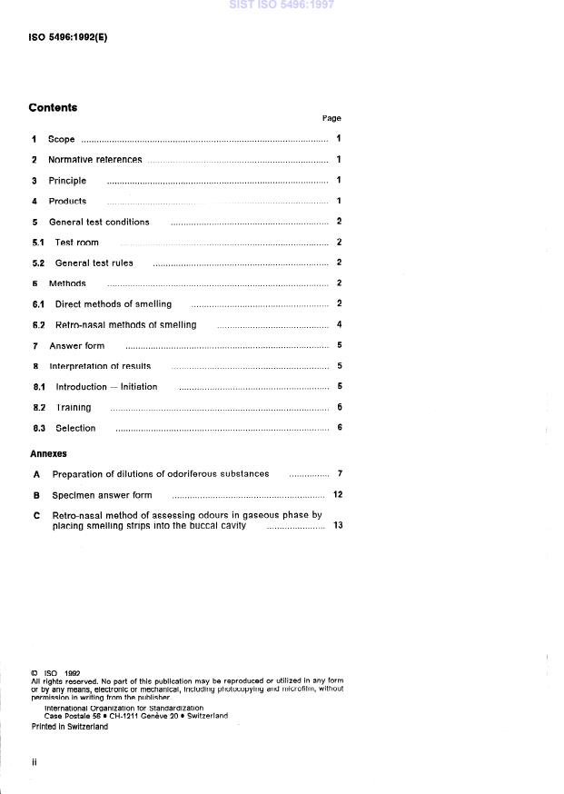 ISO 5496:1992 ISO 5496:1997 - Page 4 preview