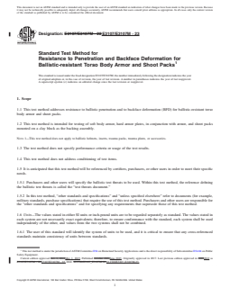 REDLINE ASTM E3107/E3107M-23 - Standard Test Method for Resistance to Penetration and Backface Deformation for Ballistic-resistant  Torso Body Armor and Shoot Packs