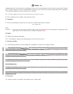 ASTM D3030-23 REDLINE ASTM D3030-23 - Standard Test Method for Volatile Matter (Including Water) of Vinyl Chloride Resins - Page 3 preview