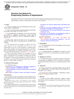 ASTM D2232-23 ASTM D2232-23 - Standard Test Method for Evaporating Residue of Naphthalene - Page 1 preview