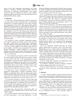 ASTM F1868-23 - Standard Test Method for  Thermal Resistance, Evaporative Resistance, and Total Heat  Loss Measurements of Clothing Materials Using a Sweating Hot Plate