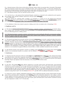 REDLINE ASTM F1868-23 - Standard Test Method for  Thermal Resistance, Evaporative Resistance, and Total Heat  Loss Measurements of Clothing Materials Using a Sweating Hot Plate