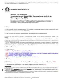 REDLINE ASTM D8474-23 - Standard Test Method for Recovered Carbon Black (rCB)—Compositional Analysis  by Thermogravimetry (TGA)