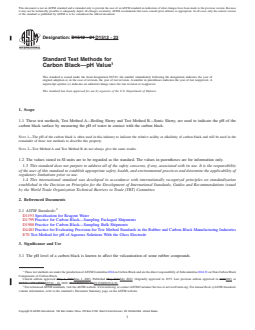ASTM D1512-23 REDLINE ASTM D1512-23 - Standard Test Methods for Carbon Black—pH Value