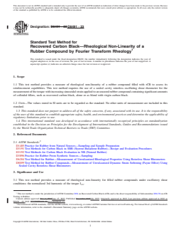 REDLINE ASTM D8491-23 - Standard Test Method for Recovered Carbon Black—Rheological Non-Linearity of  a Rubber Compound by Fourier Transform Rheology