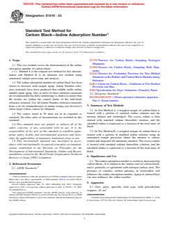 ASTM D1510-23 - Standard Test Method for  Carbon Black—Iodine Adsorption Number