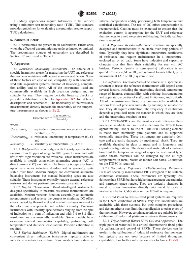 ASTM E2593-17(2023) - Standard Guide for  Accuracy Verification of Industrial Platinum Resistance Thermometers