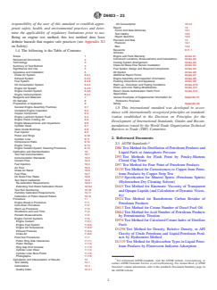 ASTM D6923-23 ASTM D6923-23 - Standard Test Method for Evaluation of Engine Oils in a High Speed, Single-Cylinder Diesel Engine—Caterpillar 1R Test Procedure - Page 2 preview