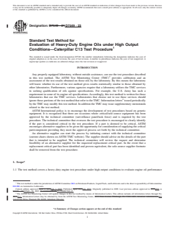 REDLINE ASTM D7549-23 - Standard Test Method for Evaluation of Heavy-Duty Engine Oils under High Output Conditions—Caterpillar  C13 Test Procedure