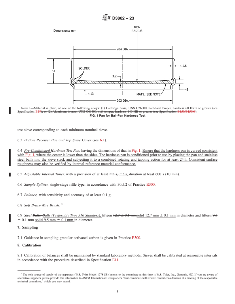 REDLINE ASTM D3802-23 - Standard Test Method for Ball-Pan Hardness of Activated Carbon