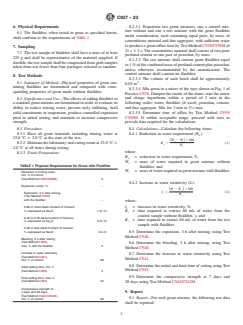 ASTM C937-23 ASTM C937-23 - Standard Specification for Grout Fluidifier for Preplaced-Aggregate Concrete - Page 2 preview